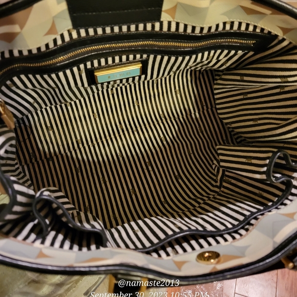 L.A.M.B. by Gwen SBelmond Geometric Tote Shoulder Bag Crossbody Luxury #534 - Picture 13 of 15